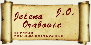 Jelena Orabović vizit kartica